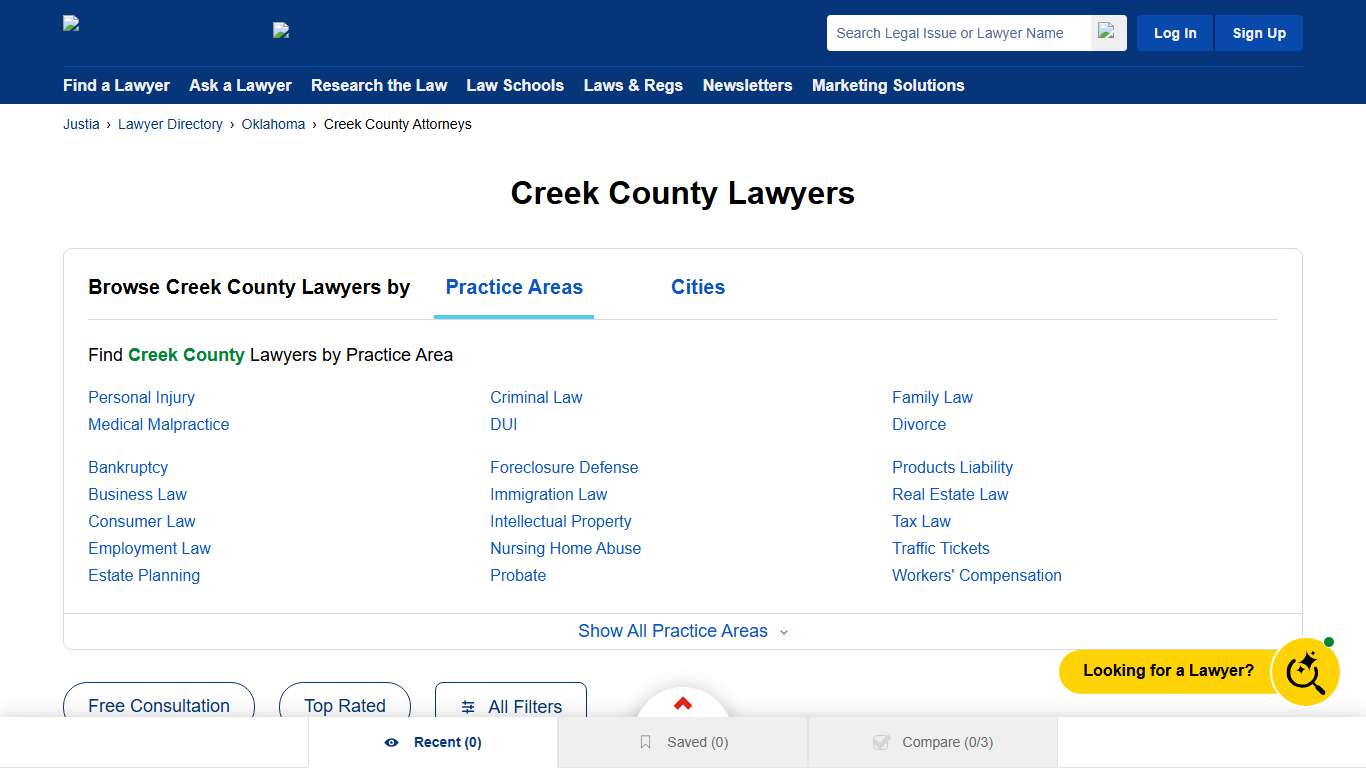 Best Lawyers in Creek County, OK Justia Lawyer Directory
